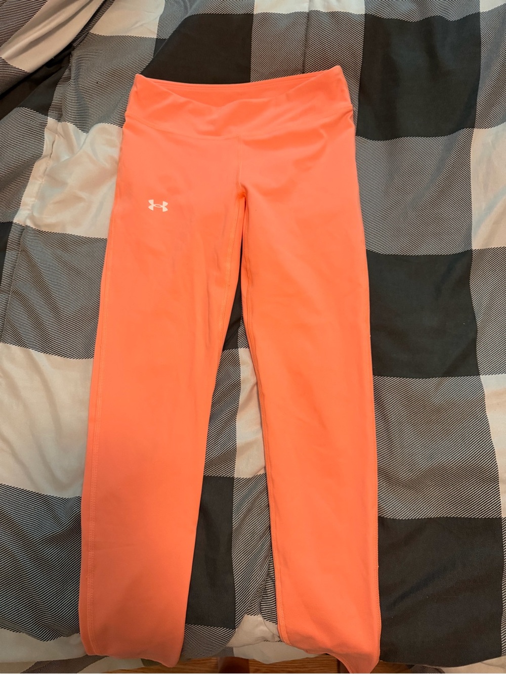 Under Armour Neon Coral Girls' Performance Leggings